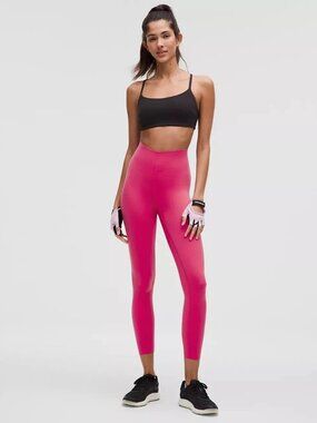 Lululemon NWT Glow Up HR Tight 25” SZ: 12 CLR: Raspberry Coulis